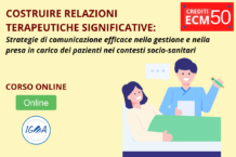 corso online 50 ECM - costruire relazioni terapeutiche