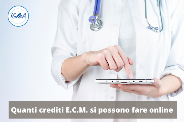 Quanti crediti E.C.M. si possono fare online