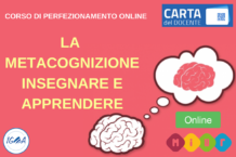 CORSO METACOGNIZIONE MIUR