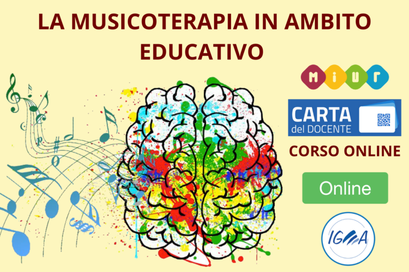 Corso Online - MUSICOTERAPIA IN AMBITO EDUCATIVO MIUR