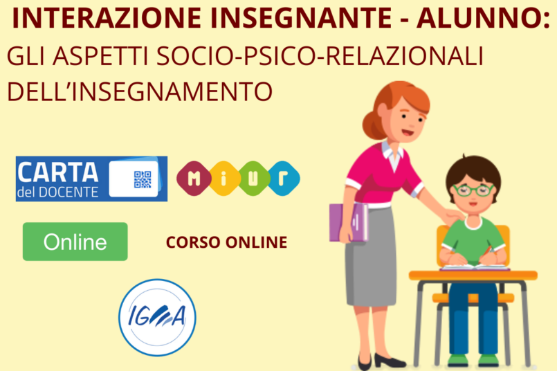 Corso online - Interazione Insegnante Alunno MIUR