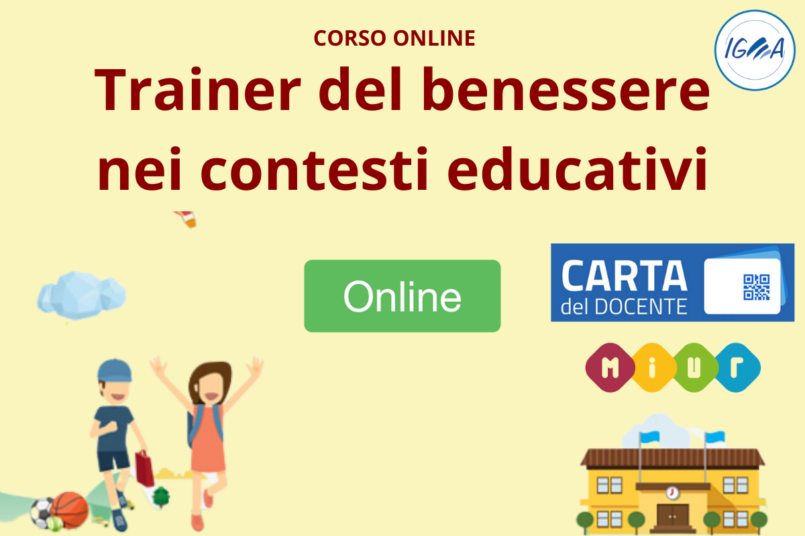 CORSO ONLINE trainer benessere MIUR