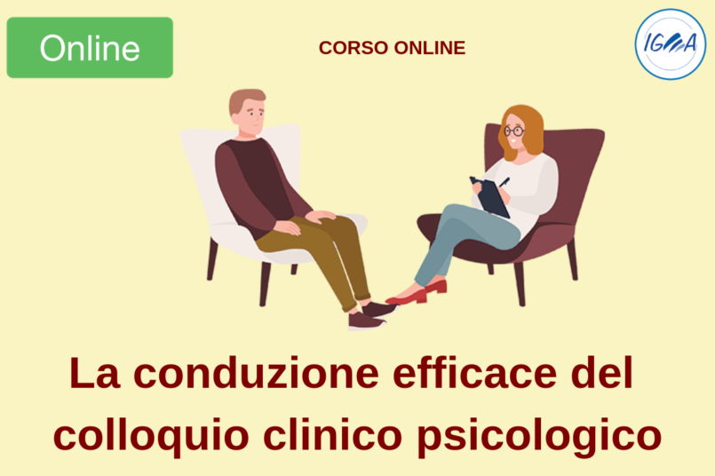 CORSO ONLINE COLLOQUIO CLINICO PSICOLOGICO