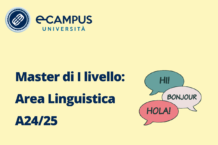 Master di I livello Area Linguistica insegnamento A24-25