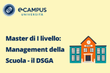 Master di I livello Management della Scuola - il DSGA