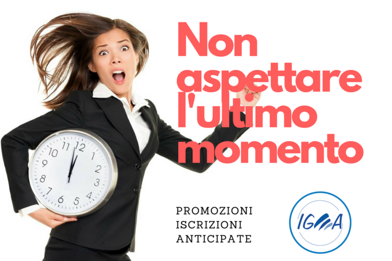 promozioni per iscrizioni ai corsi anticipate