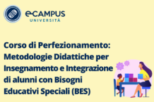 Corso di Perfezionamento Metodologie Didattiche per l'Insegnamento e l'Integrazione degli Alunni con Bisogni Educativi Speciali (BES)